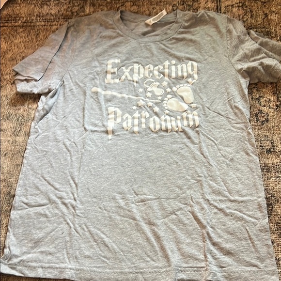 Bella Canvas Tops - Expecting Patronum Gray T-Shirt Size Medium